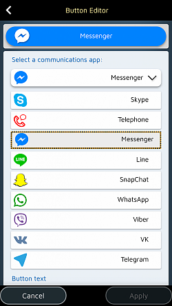 WhatsApp, Messenger, Line, Skype, için özel düğmeler oluşturun ...