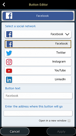 Okuyucularınızı sosyal sayfanızı ziyaret etmeye teşvik etmek için özel düğmeler ekleyin.